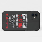 名前を追加Americanカスタム Motorcycle Road Tested Case-Mate iPhoneケース (裏面(横))