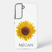 名前を追加Bright Yellow Sunflower Samsung Case Galaxyケース (裏面)