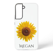 名前を追加Bright Yellow Sunflower Samsung Case