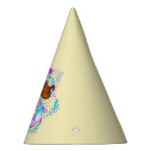 名前を追加Brown Hair Mermaid Mauve on Creamパーティー パーティーハット (右)