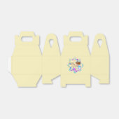 名前を追加Brown Hair Mermaid Mauve on Creamパーティー フェイバーボックス (折り畳みなし)