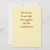 名前を追加Brown Hair Mermaid Mauve on Creamパーティー 招待状 (裏面)