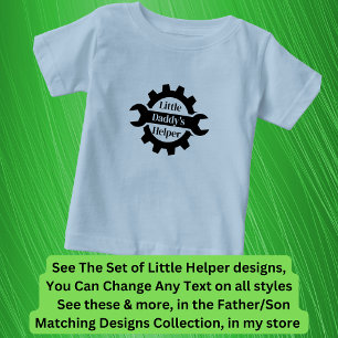 名前を追加Grandpa's Daddy's Little Helper, Tools ベビーTシャツ