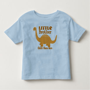 名前を追加Little Brother Dinosaleプリント トドラーTシャツ