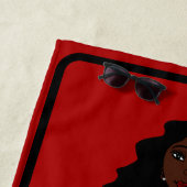 名前を追加Majorette/ダンサービーチタオル（赤） 2 ビーチタオル (インサイチュ)