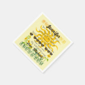 名前を追加My Sunshine スタンダードカクテルナプキン (角)