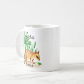 名前を追加Numbat Australian Animal コーヒーマグカップ (正面左)