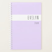 名前を追加SkinnyフォントLavender 2023 プランナー手帳 (正面)