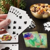 名前を追加Violet BlueとPink Pastelフローラ トランプ (インサイチュ)