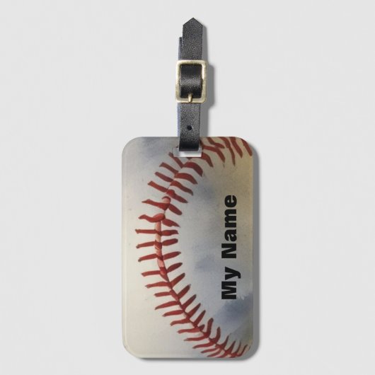 名前を野球 ラゲッジタグ (正面縦)