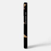 名前を黒に設定したワールドマップ Case-Mate iPhoneケース (裏面 / 左)