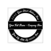 名前アドレスパーソナライズされたラウンドラバースタンプ ラバースタンプ (インプリント)