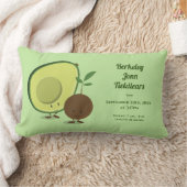 名前アボカドとPitの漫画誕生情報 ランバークッション (ブランケット)