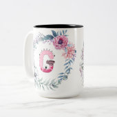 名前アルファベット「G」 ツートーンマグカップ (正面左)