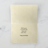 名前アンクルサンライズツリーハッピーバースデーグリーティング カード (内部)