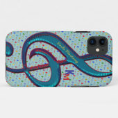 名前イニシャルクレーブミュージカルメモ Case-Mate iPhoneケース (裏面(横))