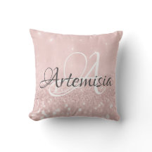 名前イニシャルグレーピンクローズ赤面ホワイト