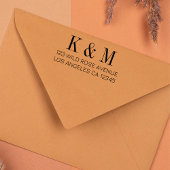 名前イニシャルモノグラ結婚ムの差出人住所 セルフインキングスタンプ