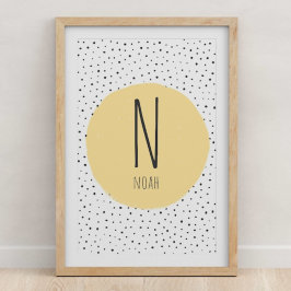 名前イニシャル プリント - ぬいぐらむ - 子供部屋