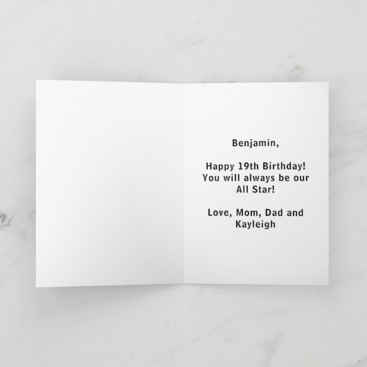 名前エイジジャージー番号気持ちホッケースポーツ カード (内部)