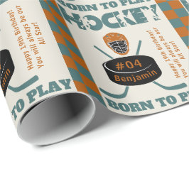 名前エイジジャージー番号気持ちホッケースポーツ ラッピングペーパー