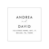 名前エレガントとスクリプト書道差出人住所 ラバースタンプ (インプリント)