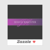 名前エレガントとモノグラムのイニシャル/秒 シール (シート)