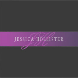 名前エレガントとモノグラムのイニシャル/秒 シール