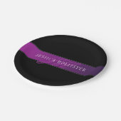 名前エレガントとモノグラムのイニシャル/秒 ペーパープレート (アングル)