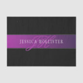 名前エレガントとモノグラムのイニシャル/秒 薄葉紙 (正面)