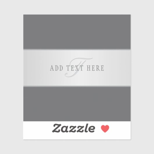 名前エレガントとモノグラムレタリング(または他の文字) シール (シート)