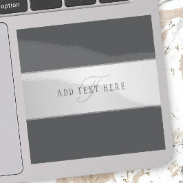 名前エレガントとモノグラムレタリング(または他の文字) シール