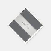 名前エレガントとモノグラムレタリング(または他の文字) スタンダードカクテルナプキン (角)