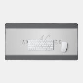 名前エレガントとモノグラムレタリング(または他の文字) デスクマット (キーボード&マウス)