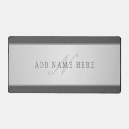 名前エレガントとモノグラムレタリング(または他の文字) デスクマット