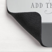 名前エレガントとモノグラムレタリング(または他の文字) マウスパッド (コーナー)