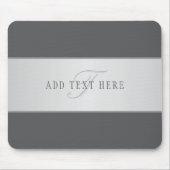 名前エレガントとモノグラムレタリング(または他の文字) マウスパッド (正面)