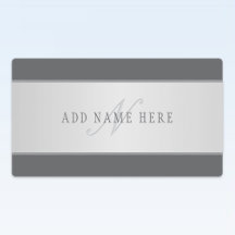 名前エレガントとモノグラムレタリング(または他の文字)