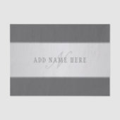 名前エレガントとモノグラムレタリング(または他の文字) 薄葉紙 (正面)