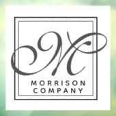 名前エレガントとモノグラム ウィンドウサイン (シート3)