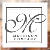 名前エレガントとモノグラム ウィンドウサイン (シート2)