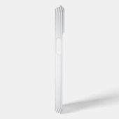 名前エレガントモノグラムと薄い灰色のグラデーションストライプ Case-Mate iPhoneケース (裏面 / 右)