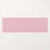 名前エレガント付きピンクのモロッコパターン ヨガマット (裏面(横))