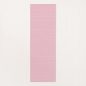 名前エレガント付きピンクのモロッコパターン ヨガマット (裏面)