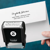 名前エレガント差出人住所作成デザインDIY セルフインキングスタンプ