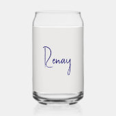 名前エレガント引用文紙クイル花 ガラス缶 (裏面)