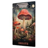 名前エンチャントパーソナライズされた魔法妖精キノコ クリップボード (左)