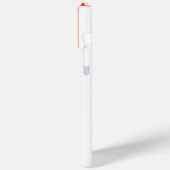 名前オレンジとホワイトストライプスポーツ Case-Mate iPhoneケース (裏面 / 左)