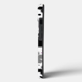 名前オンエースプライドフラワーズパープルグレー白黒 Case-Mate iPhoneケース (裏面 / 左)