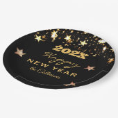 名前オンフェスティバルハッピーニューイヤー9インラウンド ペーパープレート (アングル)